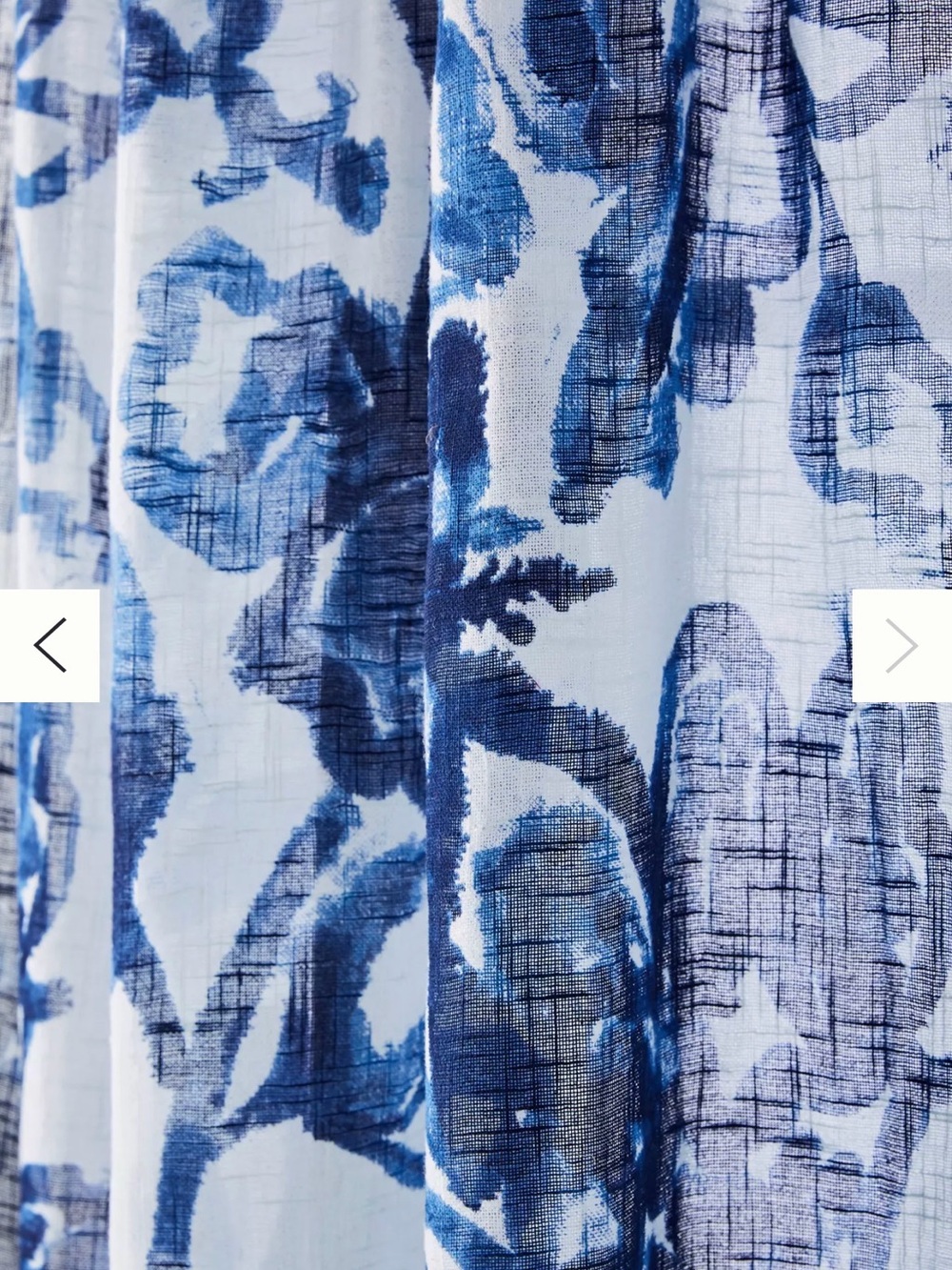 Blue Floral Sheer Curtains ‼️SOLD OUT ONLINE‼️ - Picture 2 of 5